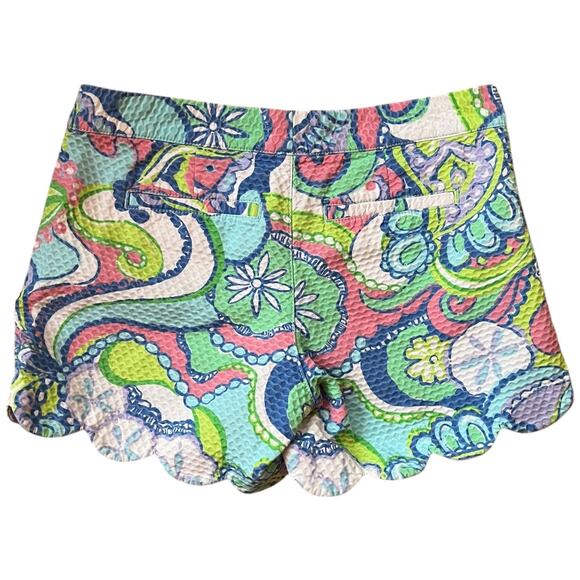 Lilly Pulitzer Buttercup Short in Conch Republic Print Scalloped Hem Women's 0 - Picture 6 of 6